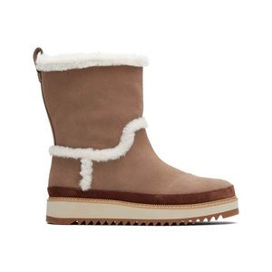 TOMS Makenna Faux Fur Water Resistant Suede boots. Brand new in box never worn.
